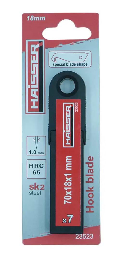Лезвие Haisser 7 шт. 70х18х1 мм SK2 (23523)